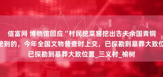 信富网 博物馆回应“村民挖菜窖挖出古夫余国青铜器”：七八年前挖到的，今年全国文物普查时上交，已探勘到墓葬大致位置_三义村_榆树